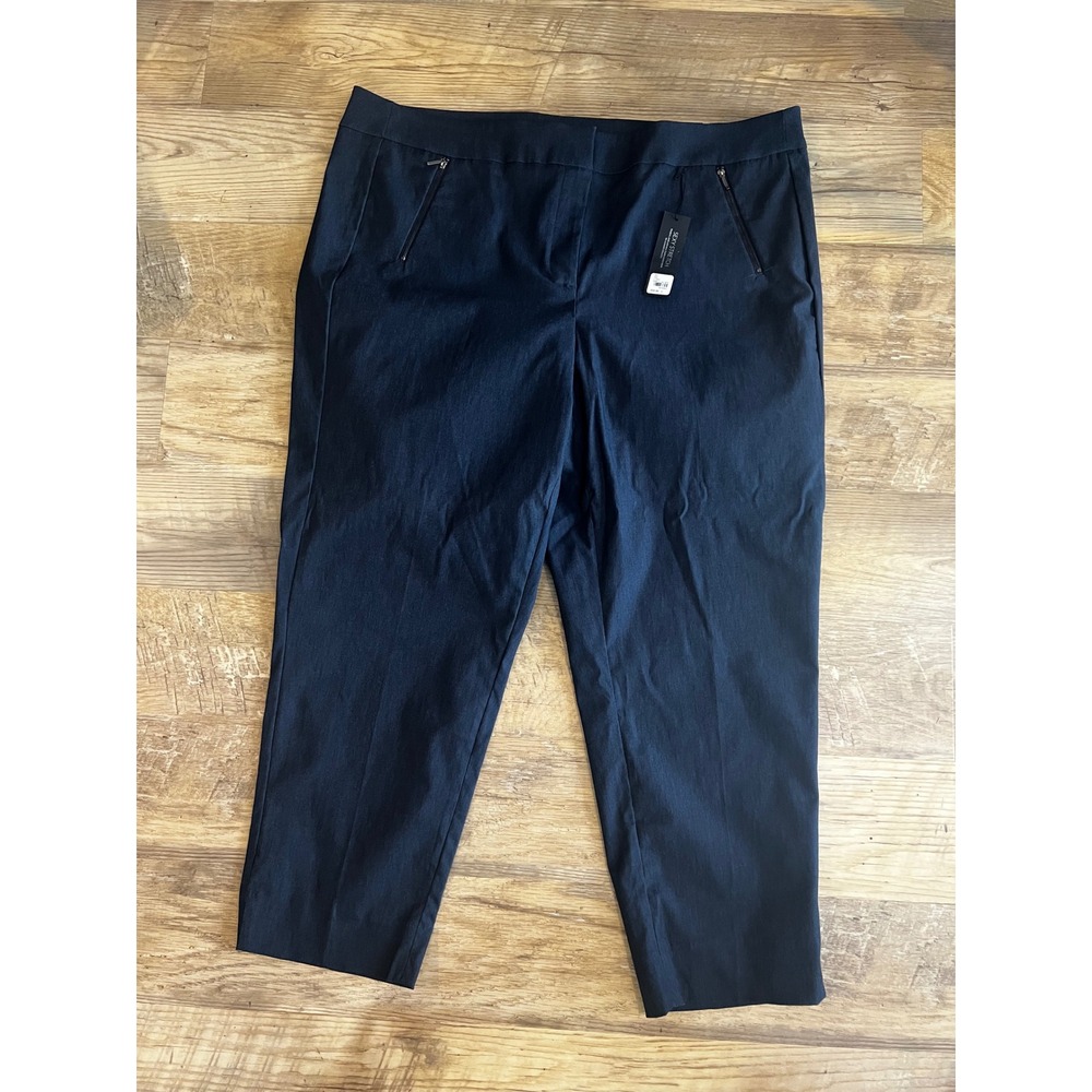 Lane‎ Bryant Navy Lena Ankle Dress Pants Size 24W Plus Careerwear NEW